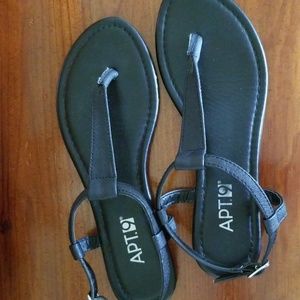 Womens Apt. 9 Black Sandals